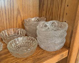 Clear glassware items