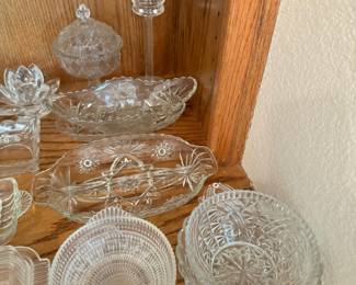 Clear glassware items
