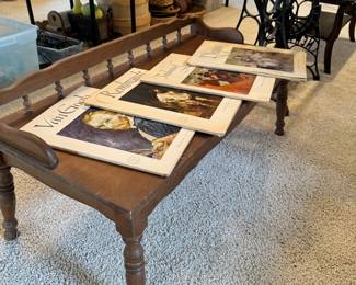 Wooden coffee table