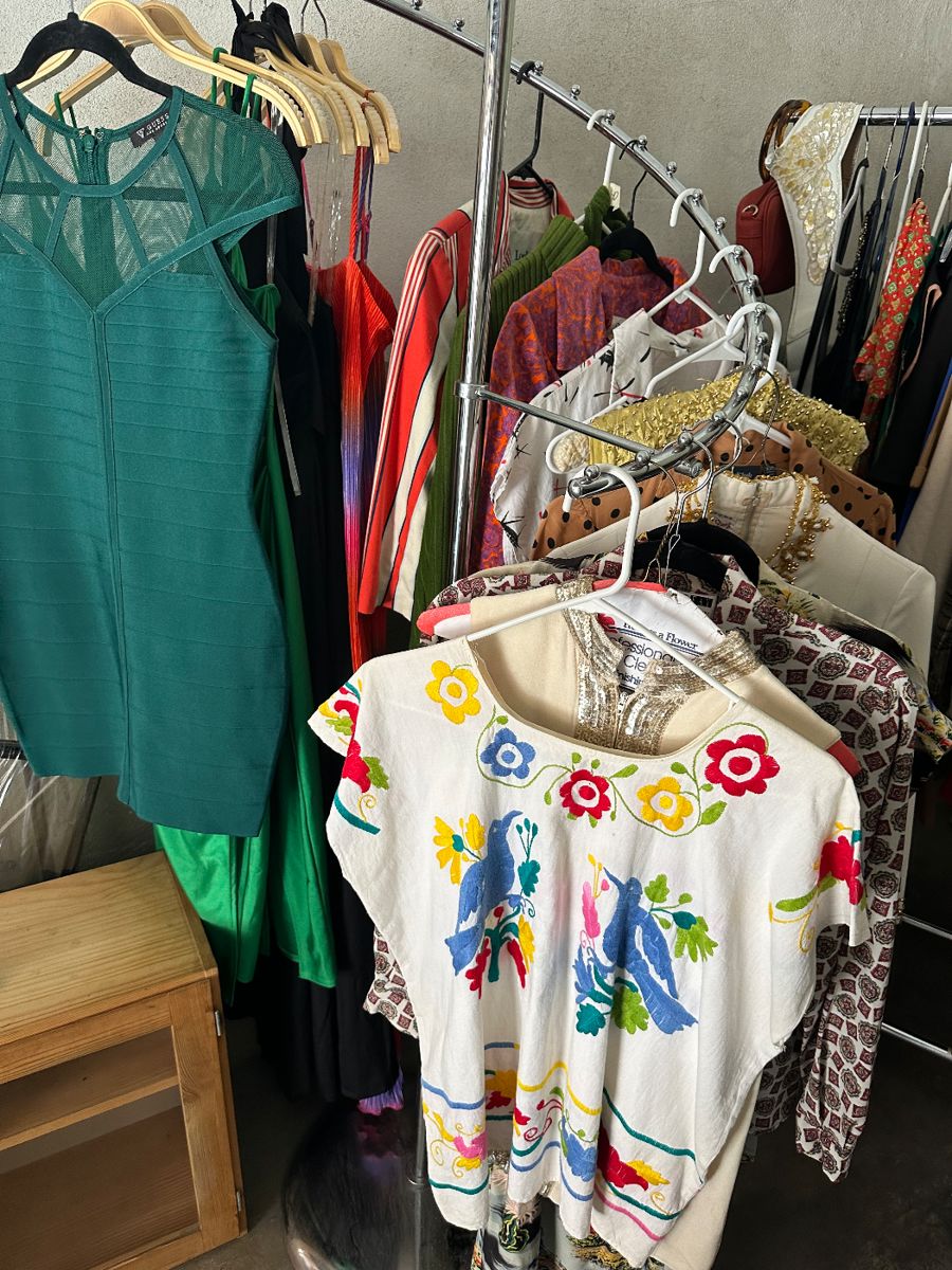 Vintage and Modern Clothing, various sizes: dresses, blouses, skirts, etc.