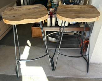 Birchwood barstools, 3 total