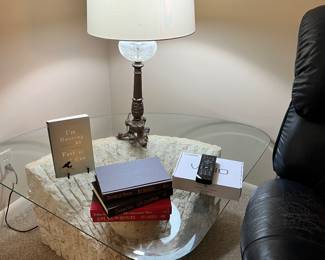 Check out the end tables. Super unique