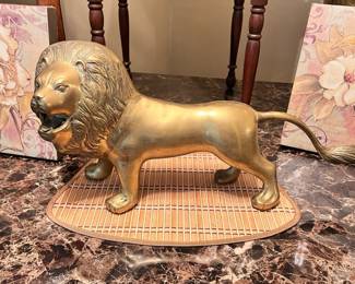 Big brass lion