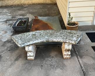 Concrete bench