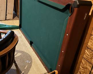 Pool table with all accessories.