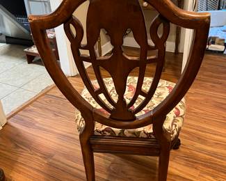 #20 - $80 Each  2 Lyre Back *Chair with Claw Feet 22W X 19D X42H