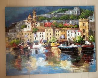  #15 - $80 	Mediterrean village 36x47
