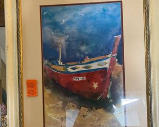 #36 - $90 	Alie House Kolk "Oasis" print 27x35
