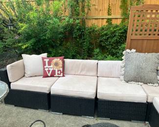 #61 - $350 	Sectional outdoor modern sofa 
