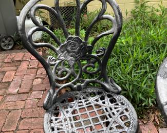 #64 - $120 	Cast Iron Bistro Set
