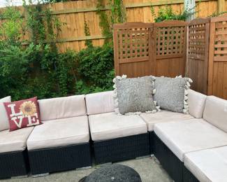 #61 - $350 	Sectional outdoor modern sofa 
