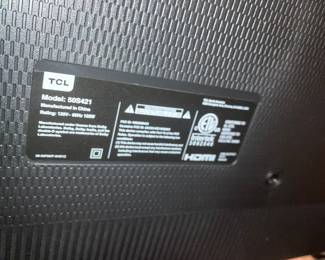 #17 - $140  TLC Roku TV 50"  50S241