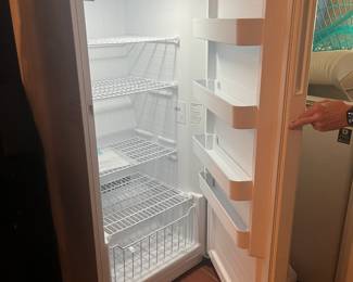 Midea Upright Freezer - like new!  Measures 28" x 29" x 62"