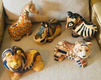 Artesania Rinconada Style Ceramic Coin Banks