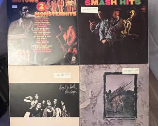 Sample of vinyl records