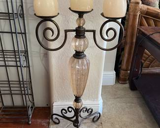 Candle holder, 15" x 34"