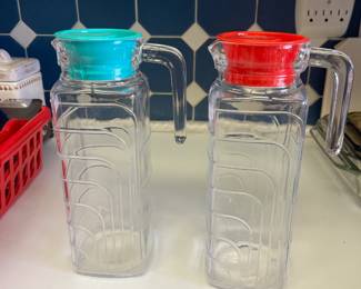 Refrigerator glass pitchers