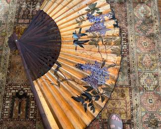 Vintage Large Chinese Wall Fan
