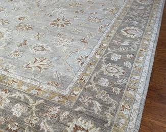 Stunning wool/silk area rug