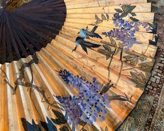 Vintage Large Chinese Wall Fan