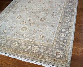 Stunning wool/silk area rug
