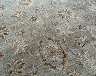 Stunning wool/silk area rug