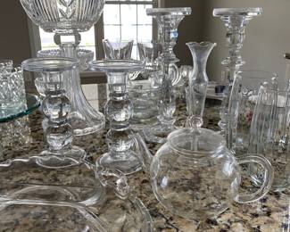 Glass + Crystal Serving Pieces