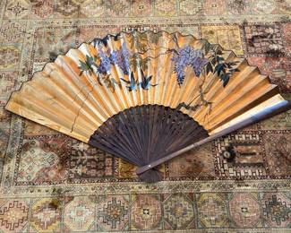 Vintage Large Chinese Wall Fan