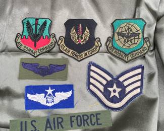 USAF Air Force 1950's/1960's Cloth Insignia Patches