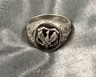 Polish Crest Mens Ring