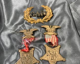 Grants Army Republic (GAR) US Civil War Veterans Medals Grouping
