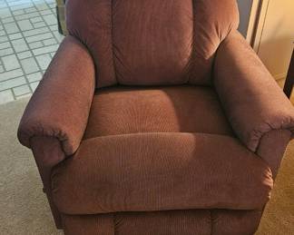 Brown recliner 32 1/2" x 31" $275.00
