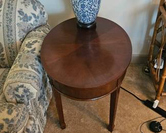 2 end tables and coffee table, purchased from Bombay, 31 1/2'' x 24'', $125 per end table or $300 for 3 piece collection