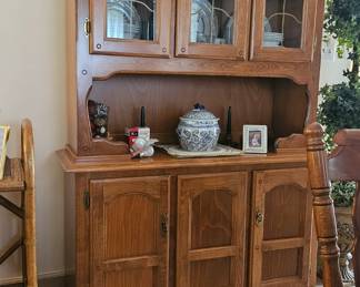 China cabinet - matches dining room table and chairs 6'3" x 47 1/2" x 17" $400.00