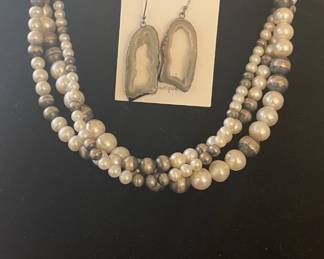 Multistrand Pearl Necklace in Sterling