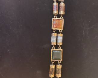 9ct Agate Bracelet from Scotland Circa 1895