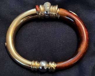 la nouvelle 18k and Enamel Bracelet with Diamonds