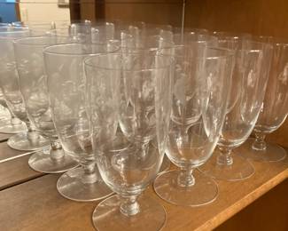Lot of … Princess House Etched Floral Goblets
