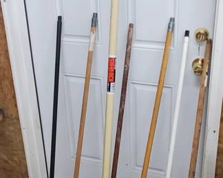 Lot of Extension/Broom Etc. Poles
