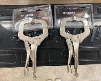 Lot of Two 11” Locking C Clamps, New in Package
