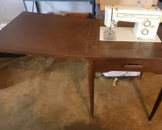Sears Kenmore Sewing Machine and Table, untested
