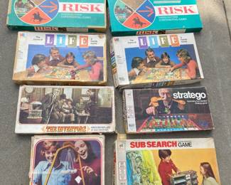 Vintage Board Games LOT B - unknown if complete 
