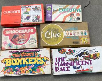 Vintage Board Games LOT C - unknown if complete 
