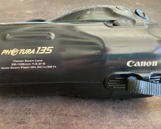 Cannon Photura 135 Film Camera - untested, black parts are sticky
