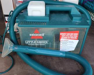 Bissell Little Green Portable Deep Cleaner - works
