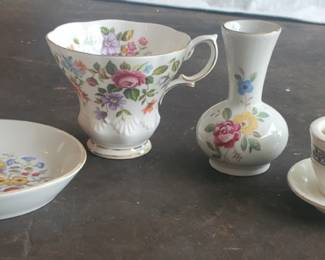 Small Floral Glass Pieces
