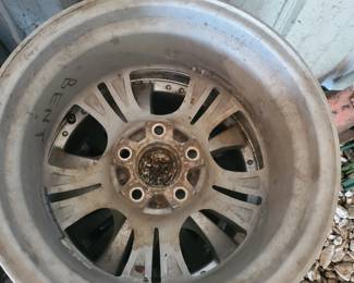 4 16” Tire Rims, one is bent 
