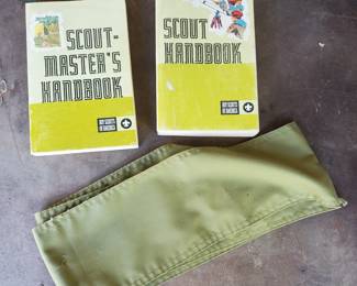 Boy Scout Handbooks and Sash
