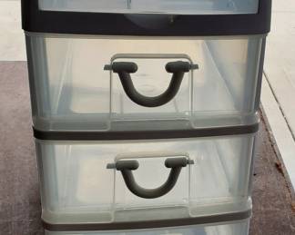 Small 3-Drawer/ Flip-top Plastic Organizer

