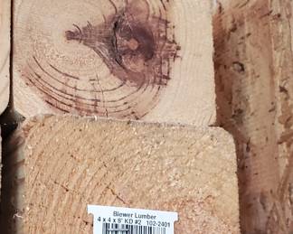 Two wood posts 4" x 4" x 8 feet long
